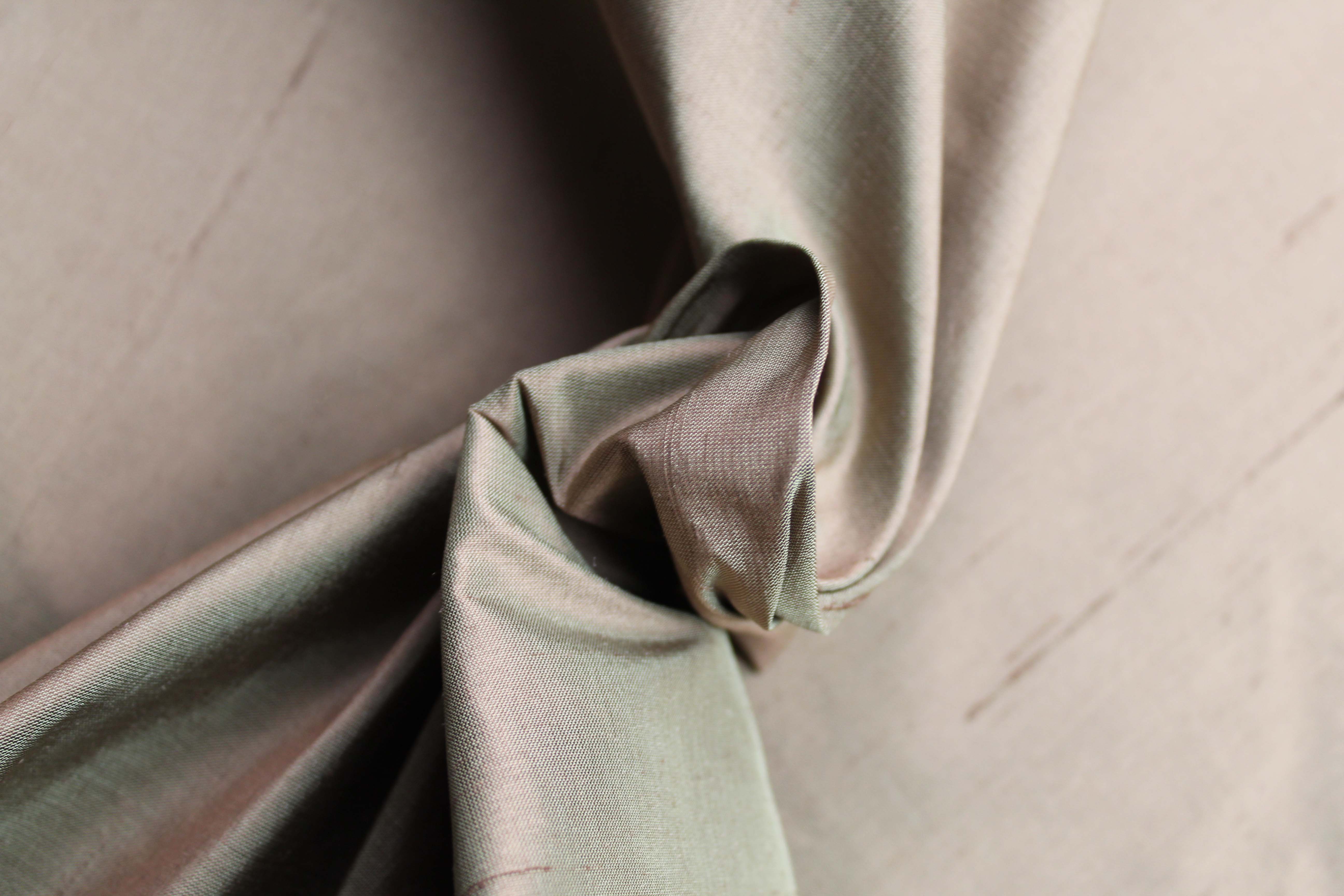 SILK DUPION 150cm - MID COCOA